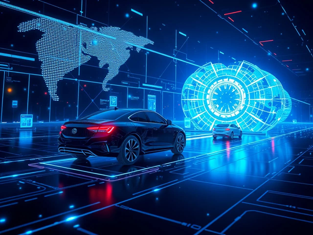 Technology environment representing Car Rental Platform Development