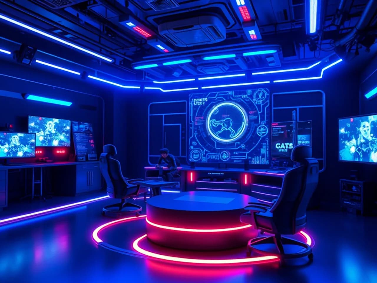 Technology environment representing Multiplayer Game Development
