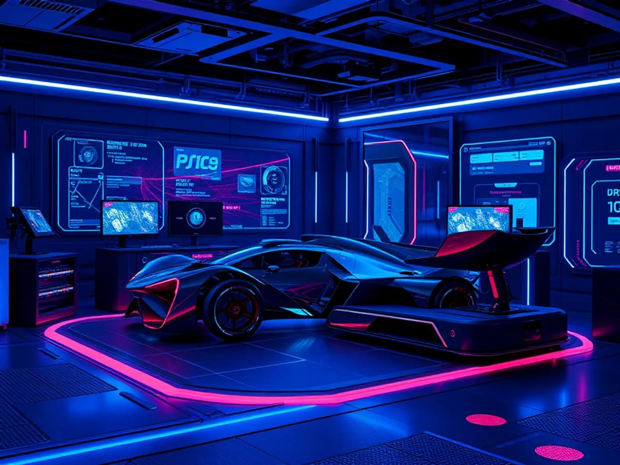 Technology environment representing Racing Game Development