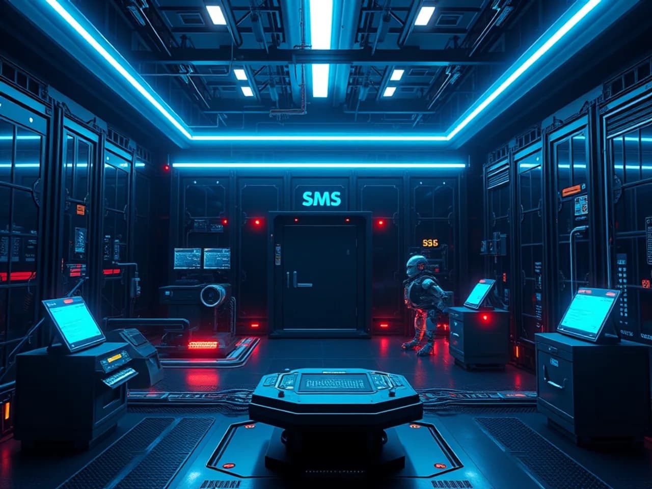 Technology environment representing SMS Automation Solution
