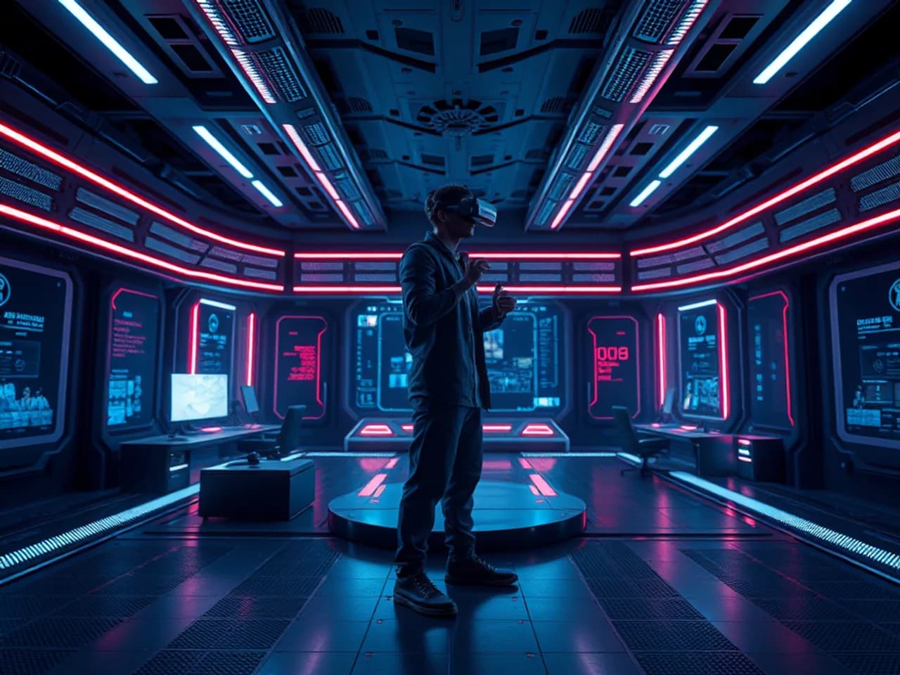 Technology environment representing VR Training Simulation