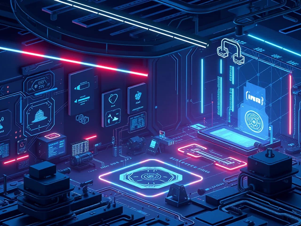 Technology environment representing AI Content Generation Platform