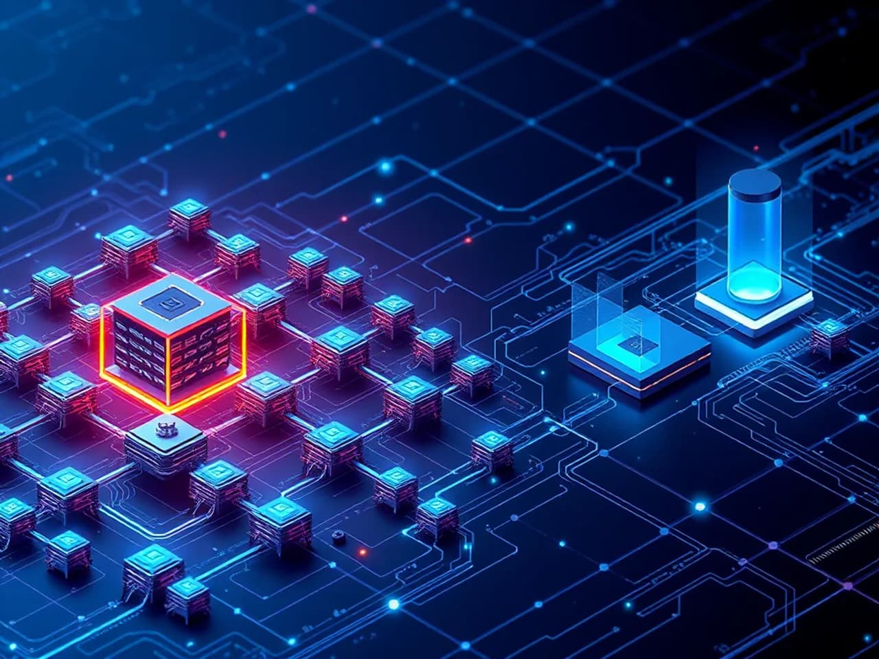 Technology environment representing Blockchain Supply Chain Solution