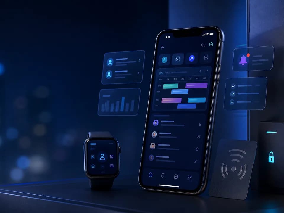 Technology environment representing Employee Mobile App Development