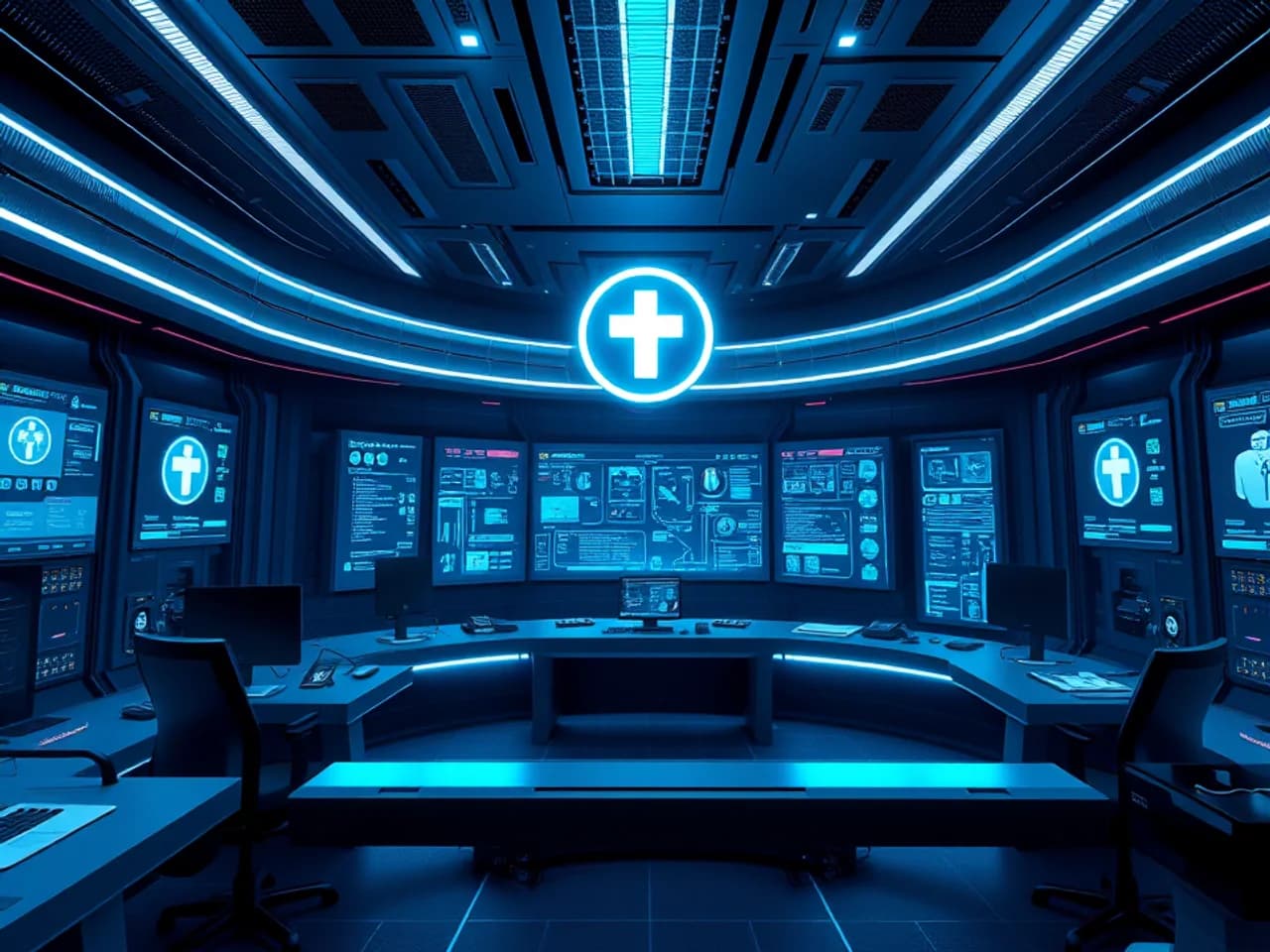 Technology environment representing Hospital ERP Development