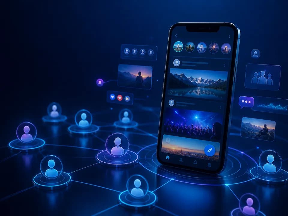 Technology environment representing Social Networking App Development