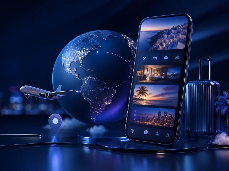 Technology environment representing Travel Mobile App Development