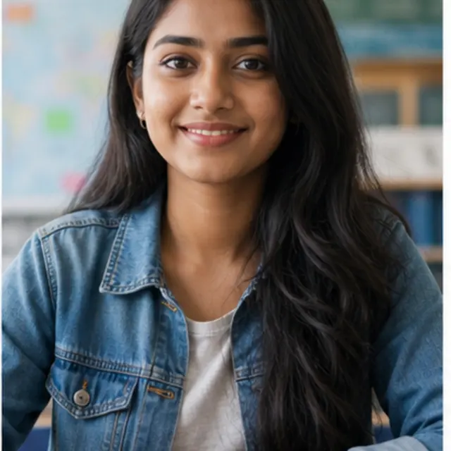 Ananya Sharma learner portrait background