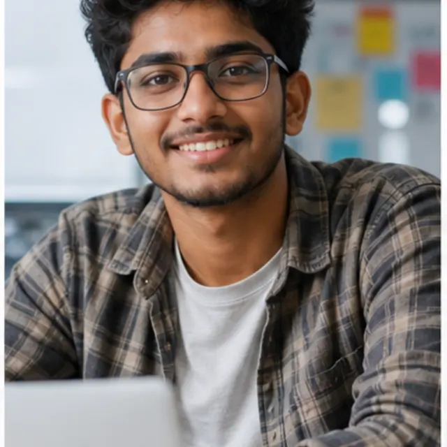 Rohan Jadhav learner portrait background
